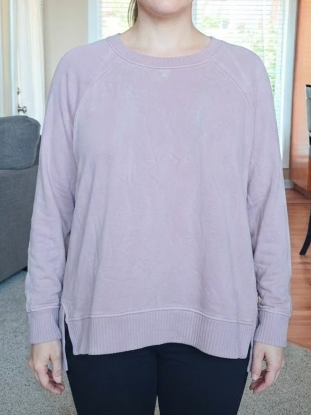 NWT Jane & Delancey mauve long sleeve soft fleece lined sweatshirt